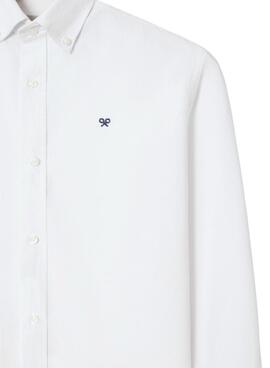 Camisa Silbon Oxford blanco para hombre