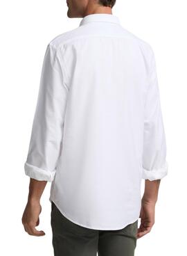 Polera Silbon oxford blanco para hombre