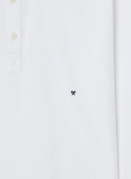 Polera Silbon oxford blanco para hombre