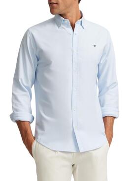 Camisa Silbon Oxford azul para hombre