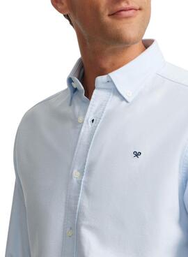 Camisa Silbon Oxford azul para hombre