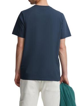 Camiseta Silbon Minilogo azul para hombre