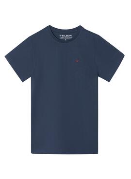 Camiseta Silbon Minilogo azul para hombre