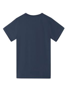 Camiseta Silbon Minilogo azul para hombre