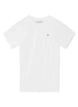 Camiseta Silbon Minilogo blanco para hombre