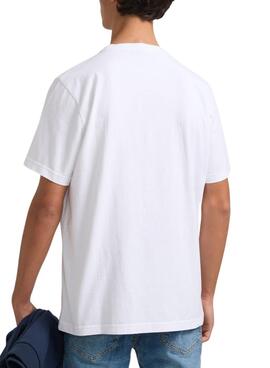 Camiseta Silbon Raqueta blanco para hombre