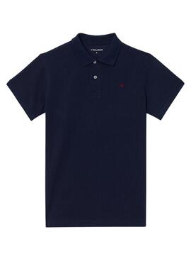 Polo Silbon básico azul marino para hombre