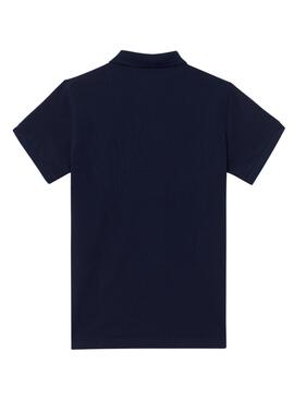 Polo Silbon básico azul marino para hombre