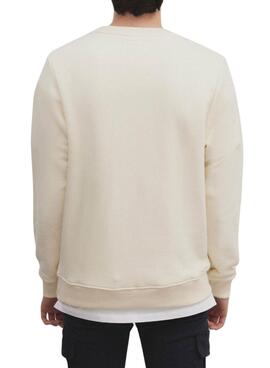 Sudadera Silbon Raqueta beige para hombre