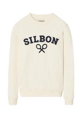 Sudadera Silbon Raqueta beige para hombre