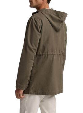 Parka Silbon Trademark verde para hombre