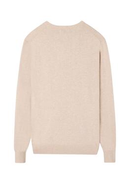 Jersey Silbon V neck beige para hombre