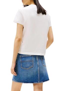 Camiseta Tommy Jeans Reg blanco para mujer