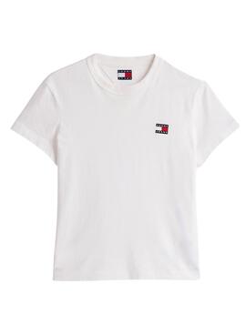 Camiseta Tommy Jeans Reg blanco para mujer