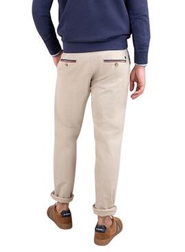 Pantalón El Ganso chino beige para hombre