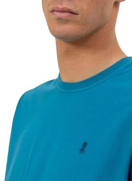 Camiseta El Pupo Logo azul para hombre