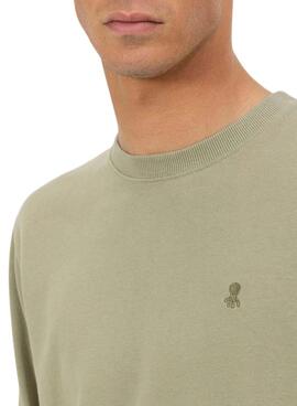 Sudadera El Pulpo verde para hombre