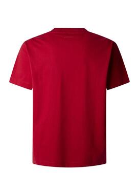 Camiseta Pepe Jeans Prush rojo para hombre