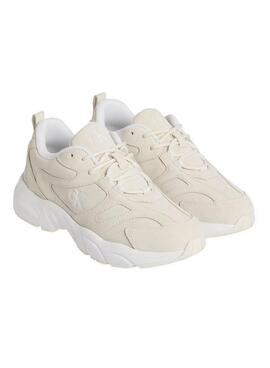 Zapatillas Calvin Klein Low beige para mujer