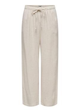 Pantalón Only Siesta beige para mujer