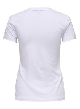 Camiseta Only Vibe blanco para mujer