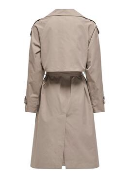 Trench Only Saga marrón para mujer