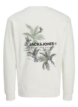 Sudadera Jack and Jones Hawaii beige para hombre