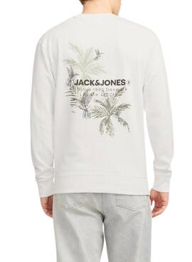 Sudadera Jack and Jones Hawaii beige para hombre