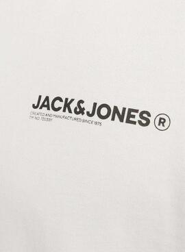 Sudadera Jack and Jones Hawaii beige para hombre