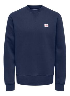 Sudadera Only and Sons Dawson marino para hombre