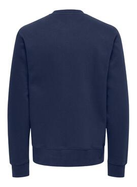 Sudadera Only and Sons Dawson marino para hombre