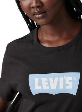 Camiseta Levis Iconic negro para mujer