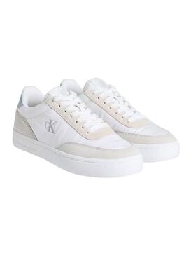 Zapatillas Calvin Klein Cupsole Mix blanco para mujer