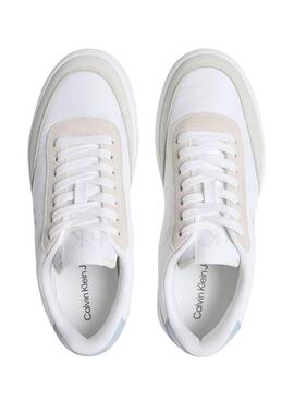 Zapatillas Calvin Klein Cupsole Mix blanco para mujer