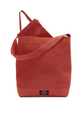 Bolso Ecoalf Tikaalf bucket coral para mujer