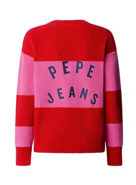 Chaqueta Pepe Jeans Paloma rojo y rosa para mujer