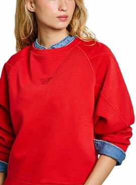 Sudadera Pepe Jeans Reese rojo para mujer