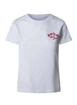 Camiseta Pepe Jeans Rosey blanco para mujer