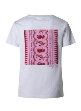 Camiseta Pepe Jeans Rosey blanco para mujer