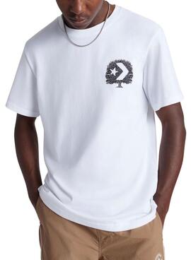 Camiseta Converse Outside blanco para hombre