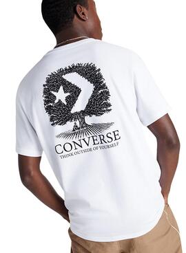 Camiseta Converse Outside blanco para hombre