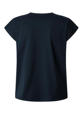 Camiseta Pepe Jeans Blooma azul marino para mujer