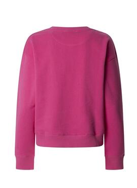 Sudadera Pepe Jeans Maddy rosa fucsia para mujer