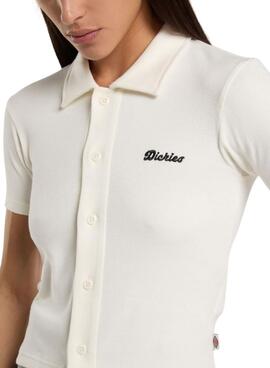 Polo Dickies Tallasse blanco para mujer