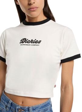 Camiseta Dickies Lewistown blanco para mujer