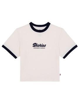 Camiseta Dickies Lewistown blanco para mujer