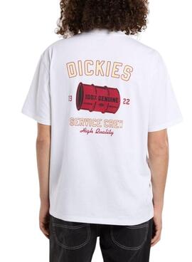 Camiseta Dickies Service Crew blanco para hombre