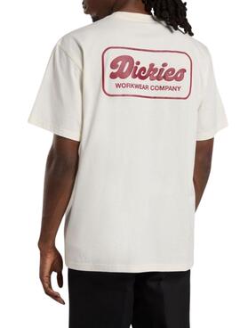 Camiseta Dickies Lewistown beige para hombre