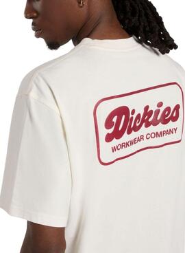 Camiseta Dickies Lewistown beige para hombre