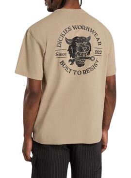 Camiseta Dickies Wrench beige para hombre